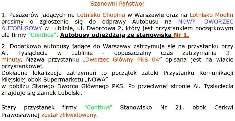 Loty Lublin Warszawa