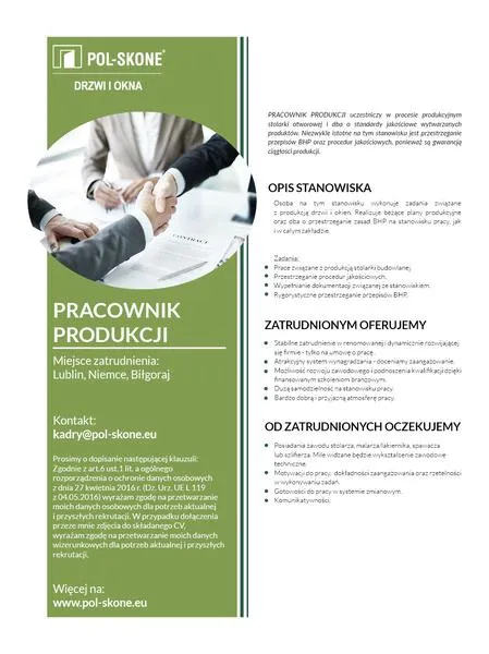 Oferty pracy w Lublinie