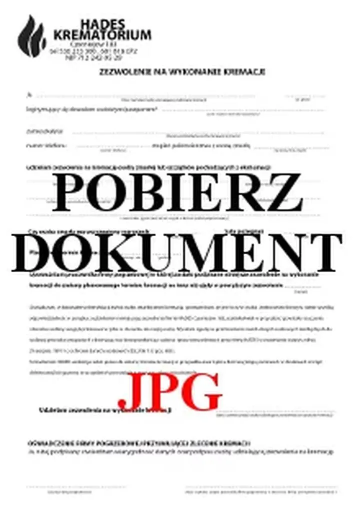 Usługi dodatkowe przy kremacji