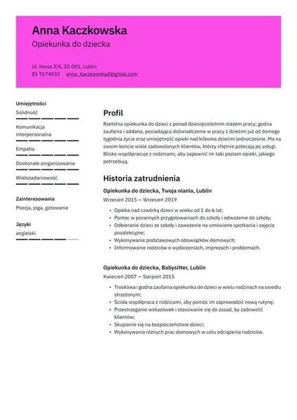 Wynagrodzenie niań w Lublinie